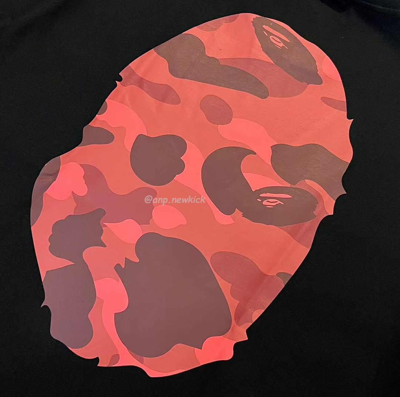 Bape Color Camo Big Ape Head Tee White Black White Green (10) - newkick.cc